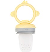 Resim Oioi Silikon Püre Meyve Sebze Emziği Mellow Yellow / Powder Grey 