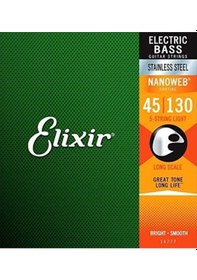 Resim Elixir 14777 Nanoweb Medium 5 Telli Bas Gitar Teli 45-130 