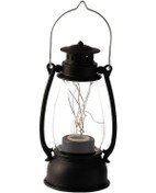 Resim Retro Fener Masa Dekorasyonu Noel Sahnesi Dekorasyonu Simülasyon Yağ Lambası Siyah 