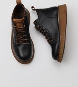 Resim Bueno Shoes Siyah Deri Kadın Düz Bot 01wv5204 