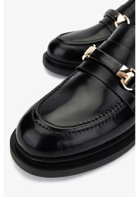 Resim Valmenti Kadın Siyah Açma Loafer Ayakkabı 858 01 Bn Ayk Sk24-25 Sıyah Acma Siyah 