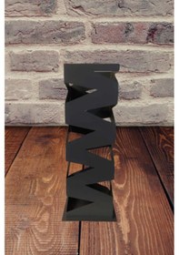 Resim Aless Zen Tasarım Metal Şemsiyelik Siyah 