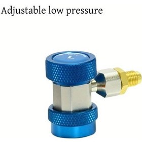Resim Dashanshop Ayarlanabilir Kilitli R134a R32 R454b A2l Sae Araç Klima Şarj Bağlantı Adaptörü 