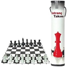 Resim Ucuz Karton Rulo Satranç Takımı 
