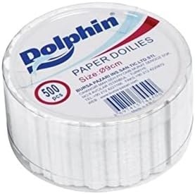 Resim Dolphin Dantel Görünümlü Kağıt Bardak Altlığı - Çay Bardağı Kağıt Altlığı - 1 Adet 500'lü Paket 
