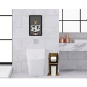 Resim Bk Home Doğal Masif Ahşap Tuvalet Kağıtlığı Ve Dekoratif Ahşap Si (551052484) Bk