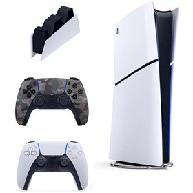 Resim Sony Playstation 5 Slim Digital + 2. Kamuflaj Dualsense + Şarj İstasyonu (İthalatçı Garantili) 