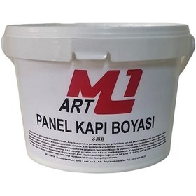 Resim M1 Art Beyaz Su Bazlı Panel Kapı Boyası 3kg 
