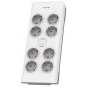 Resim PHILIPS SPN7080WA/62, 8 Soket, Akım Korumalı Priz, 900 Joules, 2Mt Örgülü Kablo, (Beyaz) 