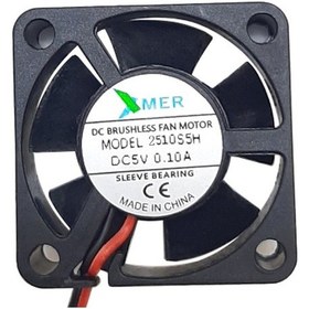 Resim Xmer 25X25X10Mm 5V 0.10A 2Kablolu Fan 