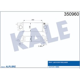 Resim Intercooler Al/Pl/Brz Land Rover Freelander 504646357 