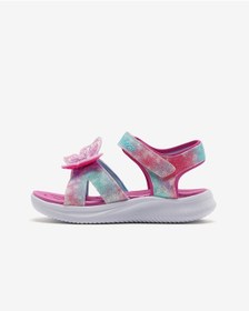 Resim Skechers Jumpsters Sandal - Butterfly Brıtes Büyük Kız Çocuk Pembe Işıklı Sandalet 303109l Pkmt Pembe 