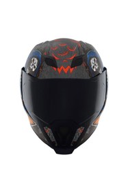 Resim Icon Airflite Trick Or Street 4 Kapalı Motosiklet Kaskı Siyah Mavi Turuncu Kırmızı Siyah - Mavi - Kırmızı 