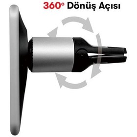 Resim Wc14 Izgara Klipsli 15w Kablosuz Şarjlı Magsafe Araç İçi Telefon Tutucu Siyah 