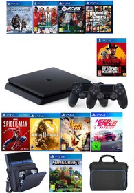 Resim Çınar Bilişim Dünyası Ps4 1 Tb Slim Kasa 10 Oyunlu 2 Adet V2 Kol+ Taşıma Çantası (12.02V) Ürün 12 Ay Garanti 