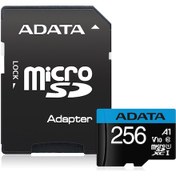 Resim Adata 256gb Premier Microsdxc Card With Adapter Uhs-ı Class10 V10 Hafıza Kartı 