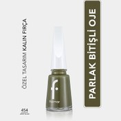 Resim Flormar Nail Enamel Yoğun Pigmentli Oje 454 Army Glam 
