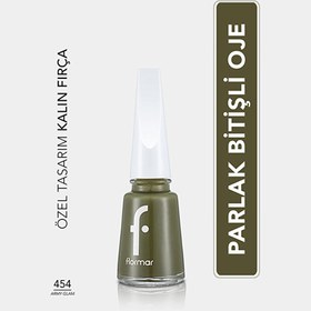 Resim Flormar Nail Enamel Yoğun Pigmentli Oje 454 Army Glam 