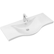 Resim Sanovit Albatros 100 CM Konsollu Lavabo Beyaz 