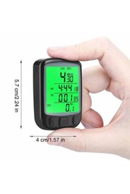 Resim ShopFast Profesyonel Bisiklet Hız Göstergesi Dijital Led Ekran Kilometre Sayacı Saat Su Geçirmez 