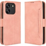 Resim Blackview Wave 6c Kılıfı Mıknatıslı Kapak Ayarlanabilir Çıkarılabilir Kartlık Deri Cüzdan Kapak 