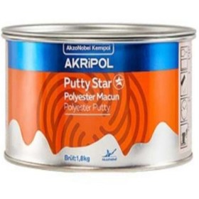 Resim AKZO NOBEL Akzonobel Putty Star Polyester Macun 2.7 Kg Beyaz 