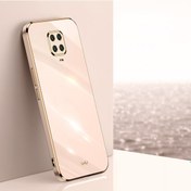 Resim Xiaomi Redmi Not 9s Xınlı Düz Kenar 6d Elektrolizle Tpu Telefon Kılıfı Pembe 