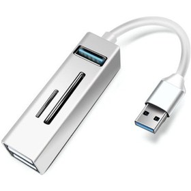 Resim Büro Ev Ofis Cihazları İçin Usbc Card Reader Hub 