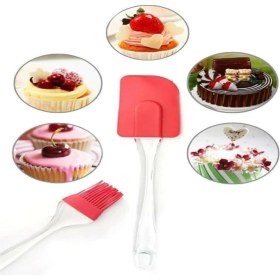 Resim Tamu Silikon Yumurta Fırçası ve Spatula 2'li Set 