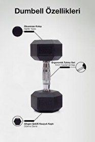 Resim Proforce Çelik Ağırlık Metal Tutma Yerlerine Sahip Tekli Dambıl - 5 KG Tekli 