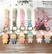 Resim Kawaii Koyun Labubu Anahtarlık Karikatür Karikatür Üç Boyutlu Öğrencileri Schoo 6pcs 