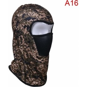 Resim Chaoduo Shop ZXCW0815-A16 Stili Tam Yüz Koruyucu Şapka Balaclava Şapka Ordu Taktik Cs Kış Kayak Bisiklet Şapka Güneş Koruma Eşarp Sıcak Yüz Maskeleri (Yurt Dışından) 