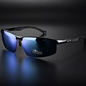 Resim 2022 CookShark Polarize Erkek Moda Gözlükleri - Koruma, Yarı Çerçeve, Hafif ve Dayanıklı, Açık Hava Sürüşü, Balıkçılık, Doğa Yürüyüşü, Golf İçin - Koruyucu Kılıf Dahil 