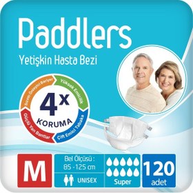 Resim Paddlers Yetişkin Hasta Bantlı Bez Medium 120 Adet - Koli, Sızdırmaz 