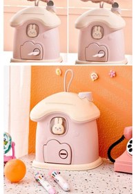 Resim Piev Dekoratif Sevimli Anahtarlı Ev Baca Para Kumbarası 