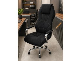 Resim Trendcore Lüks Ergonomik Ofis & Makam Koltuğu - Yumuşak Dolgulu, Yüksek Sırt, Metal Kollu, Sessiz Teker, Modern Tasarım 