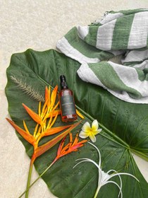 Resim Striped Gauze Peştemal Hediye Seti Yeşil 