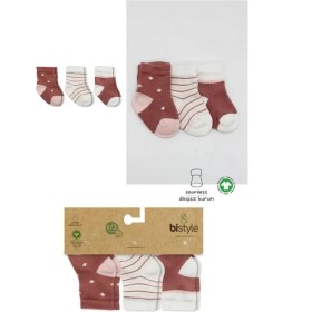 Resim Luord-Store 3'lü Penye Kız Soket Çorap 10112 Pudra 