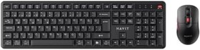 Resim Havit KB261WB Kablosuz Klavye Mouse Seti – Türkçe Q, Ultra Sessiz Tuşlar (Siyah) 