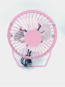 Resim nurcep ticaret Masaüstü Metal Mini Fan Vantilatör Pembe (usb Girişli) 