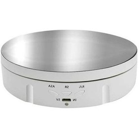 Resim Pazly 360 Elektrikli Döner Pikap Usb Şarj Dönen Ekran Standı Model Tip 2 Beyaz 