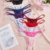 Resim 10 adet Kadın Seksi Dantel Tanga - Ayarlanabilir Bel, Düşük Bel V-İplikli Külot, Kontrast Dantel Detaylı, Yumuşak Nefes Alabilen İç Çamaşırı 10 Renk (Siyah/Beyaz/Mavi/Pembe/Kırmızı/Pembe/Beyaz/Kahverengi/Gri/Allık) Günlük ve Özel Durumlar İçin, Dantel Külot, İntim Giyim, Zarif İç Çamaşırı, Hassas Yapı, Rahat Uygunluk, Duygusal İç Çamaşırı, Feminin Tasarım, Hafif Malzeme, Dantel Detaylı İç Çamaşırı, İç Çamaşırı Severler 