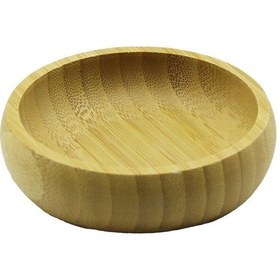 Resim Luz&pos Tekli - Mini 8.5cm Ahşap Bambu Çerezlik - Lokumluk Kase çok renkli 