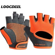 Resim Liangduo Shop Turuncu Tarzı L Boyutu Loogdeel Yarım Parmak Bisiklet Eldiveni Kaymaz Nefes Darbeye Dayanıklı Aşınmaya Dayanıklı Açık Alan Sporları Boks Koşu Unisex Eldiven (Yurt Dışından) 