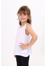 Resim Toontoy Kız Çocuk Atlet Beyaz 