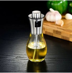 Resim Paslanmaz Çelik Başlıklı Cam Sprey Yağdanlık Çok Renkli 