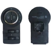 Resim Wisco Chevrolet Cruze Uyumlu Far Anahtarı Krom 12 Pin Ön Arka Sisli 13301749 