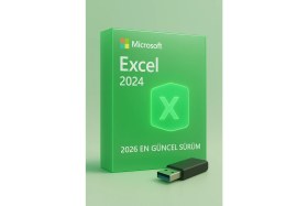 Resim Microsoft Office 2024 Pro Plus Orijinal Lisans | 2026 Güncel Sürüm | USB Kurulum Belleği + Ömür Boyu Etkinleştirme 