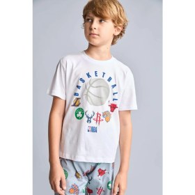 Resim DeFacto NBA Lisanslı Regular Fit 2'li Pijama Takımı Erkek Çocuk H3541A826SM 