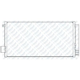 Resim Klima Radyatoru Kondenser Egea 1.3-1.6 Multijet-1.4 645X323X16 504610462 